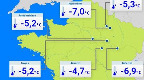 La nuit du 19 au 20 novembre a été la plus froide depuis le début de l’automne météorologique, avec une moyenne sur la France de 0,7°C. © Météo-France La nuit du 19 au 20 novembre a été la plus froide depuis le début de l’automne météorologique, avec une moyenne sur la France de 0,7°C. © Météo-France